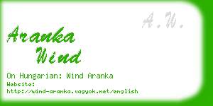 aranka wind business card